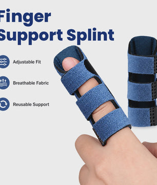 Verstelbare Vinger Spalk - Ademend & Comfortabel voor Dagelijks Gebruik, Sport en Herstel
