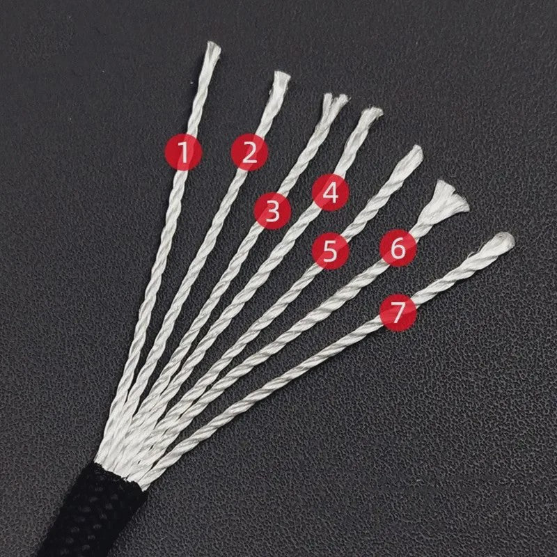 7-Core 550 Paracord Touw - 4mm Diameter - 5/15/30 Meter - Outdoor Survival & Kampeer Accessoires