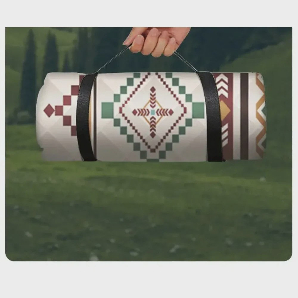 Grote Waterdichte Picknickkleed 200x200cm - Ideaal voor Strand, Camping & Buitenactiviteiten met Draaglus