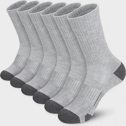 Heren Sportsokken 6/12 Paar - Comfortabel, Ademend & Duurzaam voor Outdoor, Gym & Voetbal