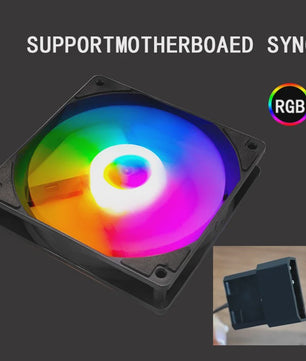 Manmu 120mm Rainbow RGB PC Ventilator - Hoge Koelprestaties voor Gaming PC's