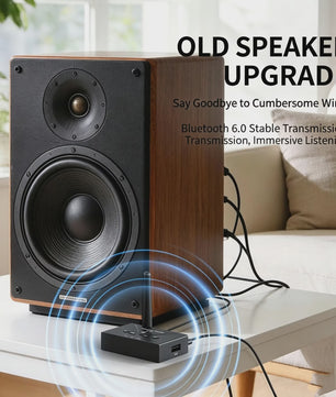 Draadloze Bluetooth 6.0 Audio Ontvanger met AUX, RCA & USB - HIFI Stereo voor Auto en Speaker