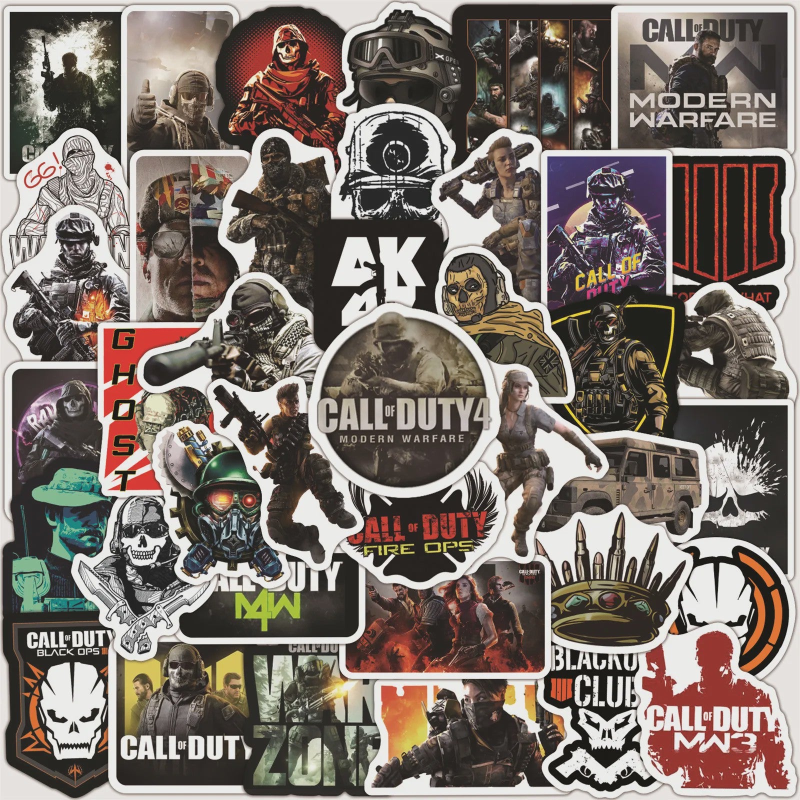 Call of Duty Game Stickers: 10/30/50/100 Stuks Waterdichte Graffiti Decals voor PC, Laptop & Meer
