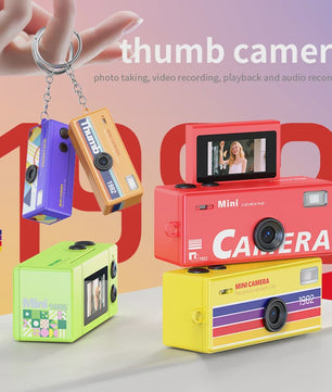 Retro Mini Digitale Camera met Sleutelhanger & Flip Screen - 720P Video Recorder