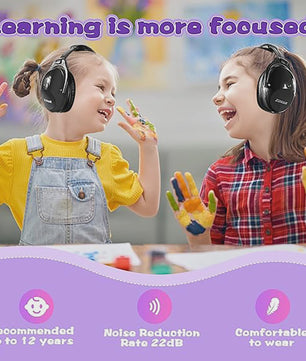 ZOHAN Kinder Gehoorbescherming Oorkappen - Geluidsdempend & Opvouwbaar (25dB)