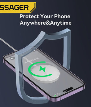 Essager 15W Magnetische Draadloze Snellader - Snel Laden voor iPhone 14/13/12 Pro Max & Xiaomi