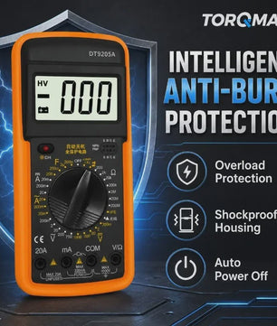 DT-9205A Digitale Multimeter - Draagbaar, Veilig & Betrouwbaar