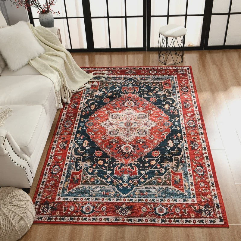 Vintage Perzisch/Turks Vloerkleed - Retro Ethnic Design voor Woonkamer & Slaapkamer