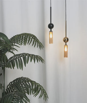 Luxe Scandinavische Hanglamp Goud/Zwart met Glas - Sfeervolle Verlichting voor Eetkamer, Slaapkamer of Nachtkastje