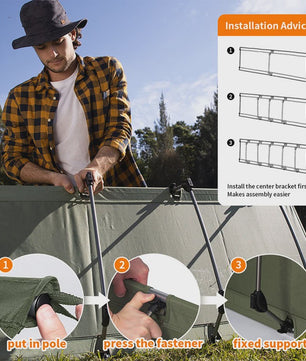 Naturehike Ultralichte Opvouwbare Camping Cot - Draagbaar Kampeerbed voor Buiten
