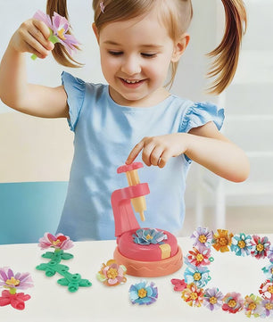 DIY Bloemen Knutselset met Embossing Machine - Interactief Speelgoed voor Kinderen