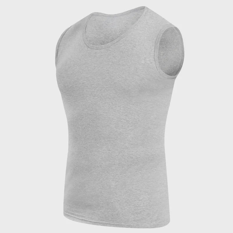 Heren Mouwloos Katoenen Vest - Comfortabel voor Sport & Fitness