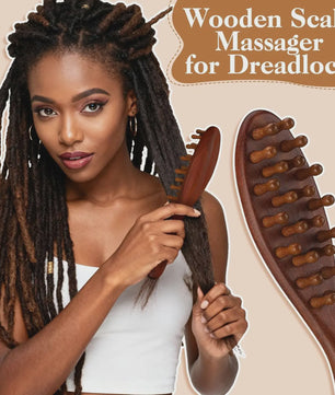 3-delige Houten Scalp Massager Set - Hoofdhuid Massage & Haarverzorging voor Dreads