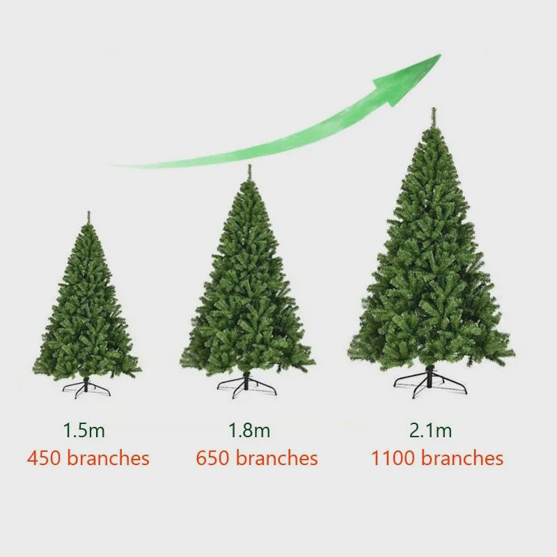 Kunstkerstboom PVC 180cm - Sfeervolle Decoratie voor Kerst en Nieuwjaar