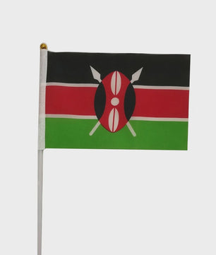 Kleine Kenia Handvlag 14x21cm - Keniaanse Nationale Vlag