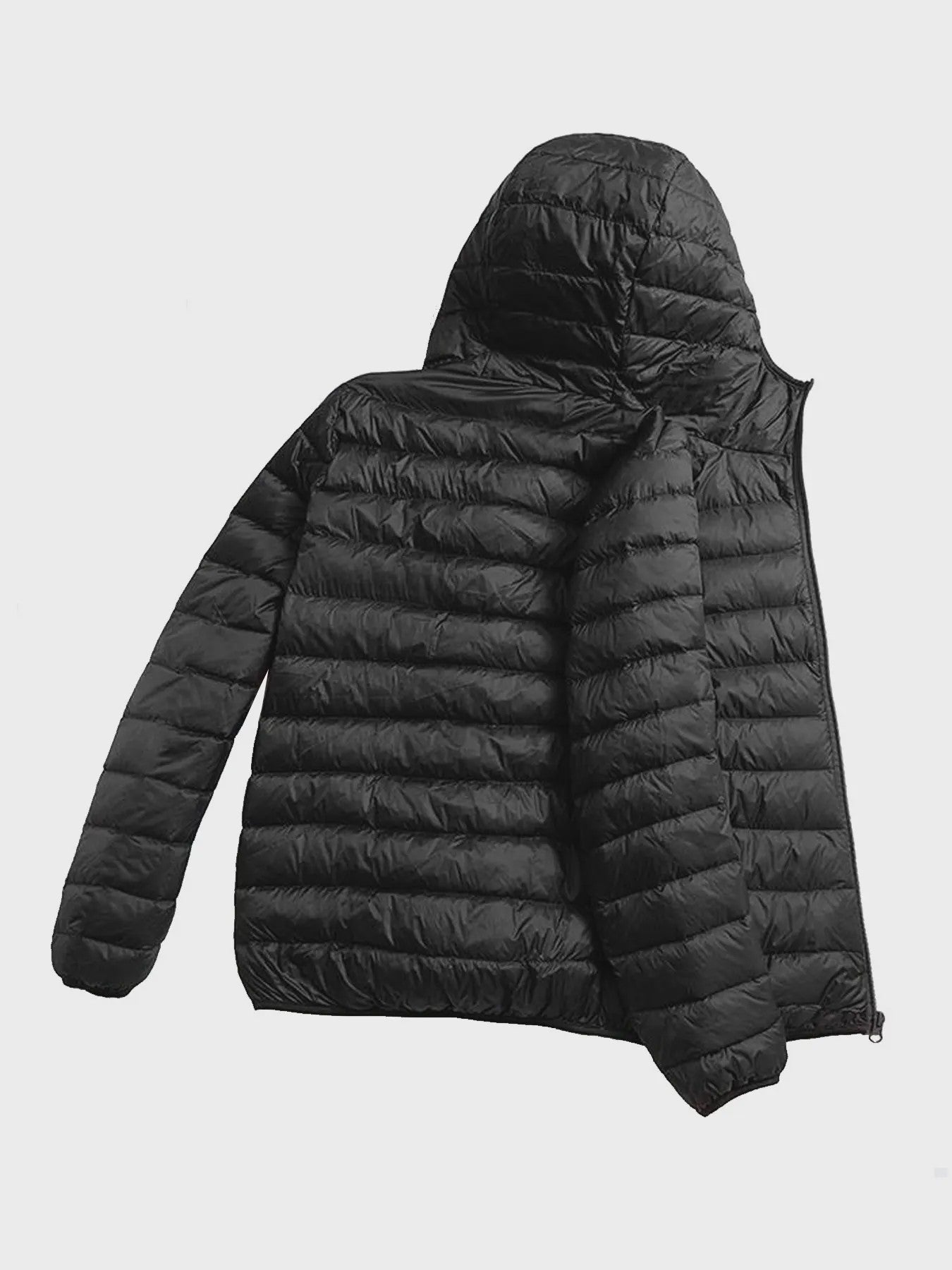 Lichtgewicht Heren Winterjas met Capuchon - Winddicht & Warm voor Buitenactiviteiten