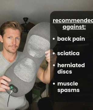 3-in-1 Rugmassager met Warmte & Vibratie voor Rugpijn Verlichting en Tractie