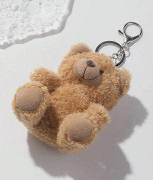 Schattige Pluche Beren Sleutelhanger - Knuffelbeestje voor Tas en Sleutels