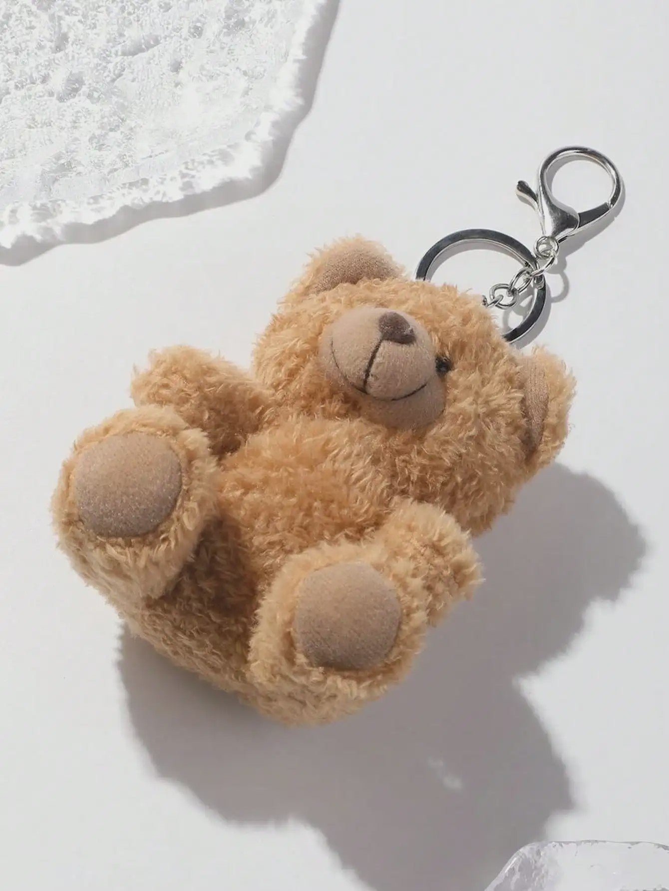 Schattige Pluche Beren Sleutelhanger - Knuffelbeestje voor Tas en Sleutels