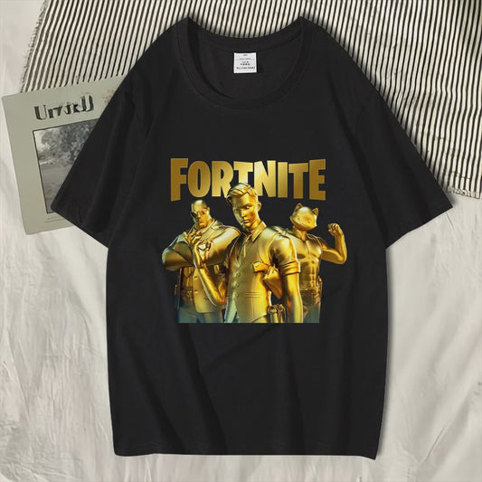 Fortnite Zomer T-shirt Unisex - Stijlvolle Casual Kleding van Puur Katoen
