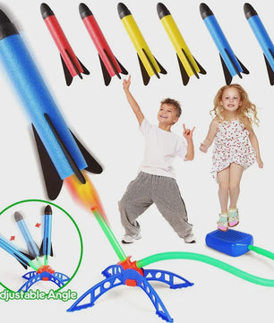 Luchtraket Lanceerspel met Voetpomp - Eindeloos Buitenplezier voor Kinderen