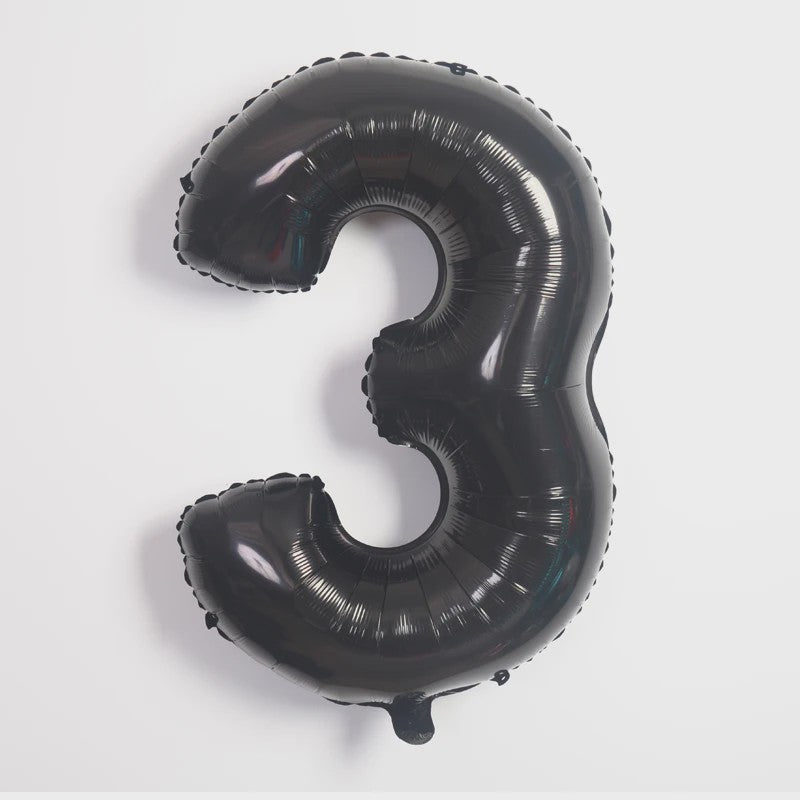 40 Inch Folie Cijfer Ballonnen - Goud, Zilver, Blauw, Zwart, Rood - Feestdecoratie