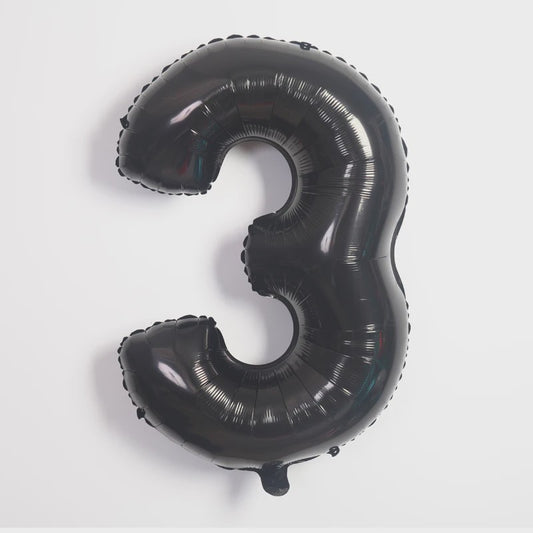 40 Inch Folie Cijfer Ballonnen - Goud, Zilver, Blauw, Zwart, Rood - Feestdecoratie