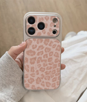 Luxe Leopard Print Telefoonhoesje voor iPhone - Schokbestendig met Bumper