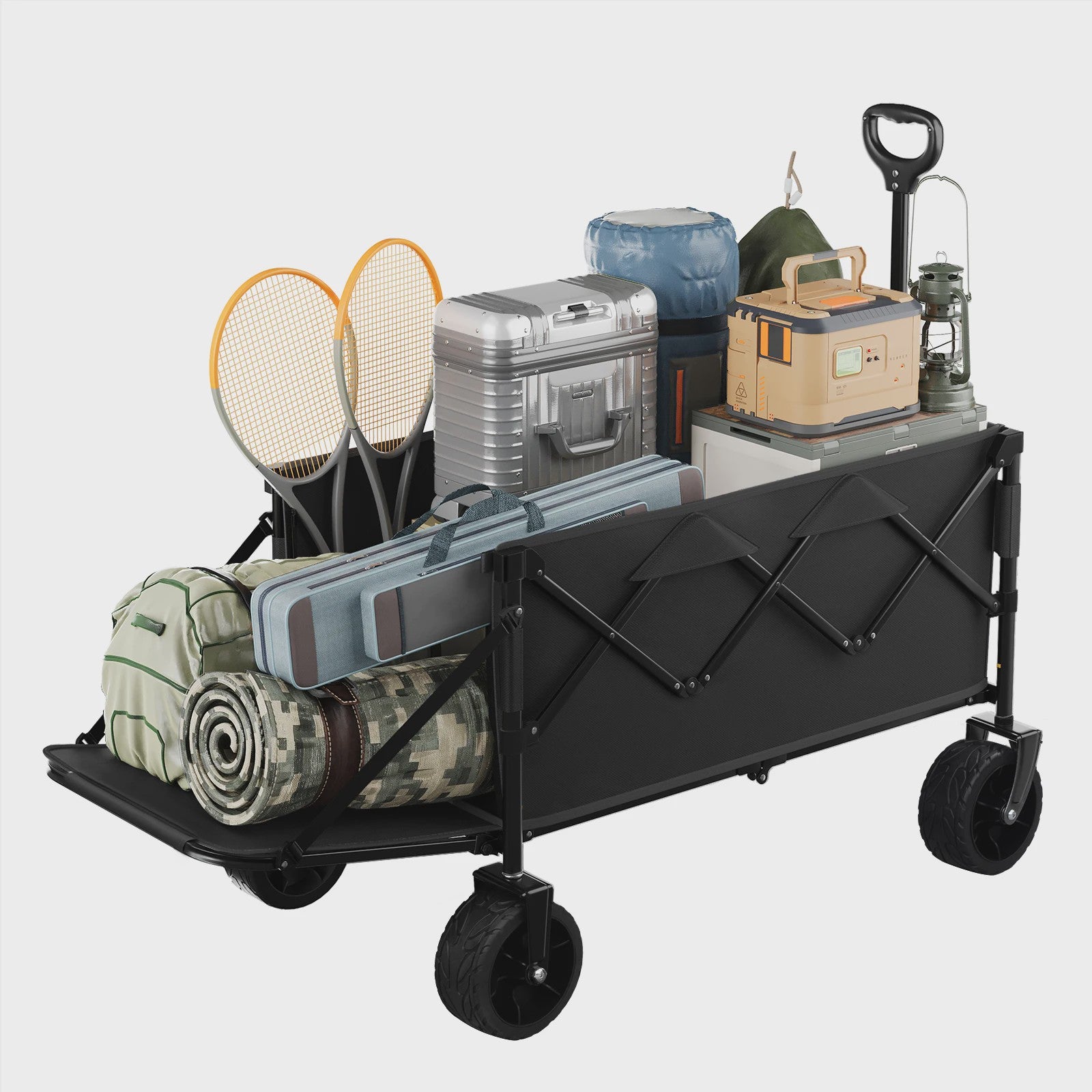 WOLTU Grote Tuinwagen 200L - Opvouwbare Handkar voor Camping, Tuin & Strand