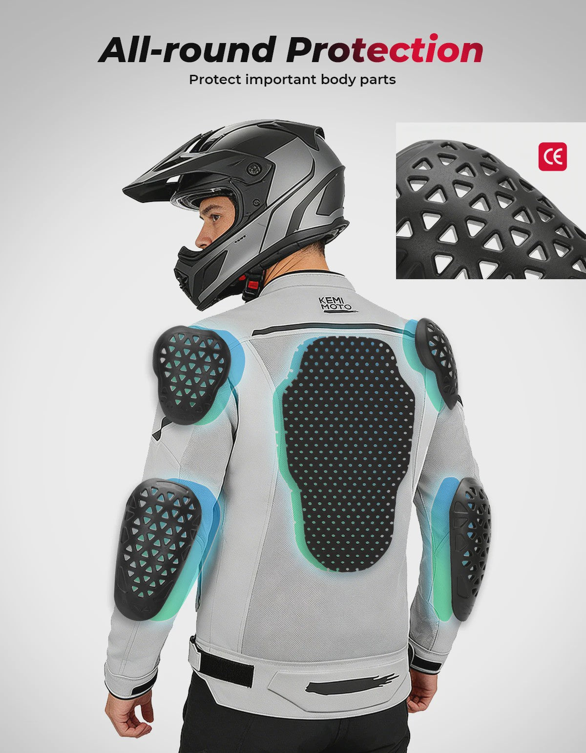 Ademende Zomer Motorjas Heren - CE Bescherming & Reflecterend