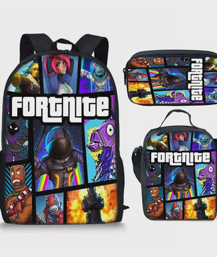 Fortnite Schooltas Set: Rugzak, Pennenhouder & Lunchtas voor Kinderen