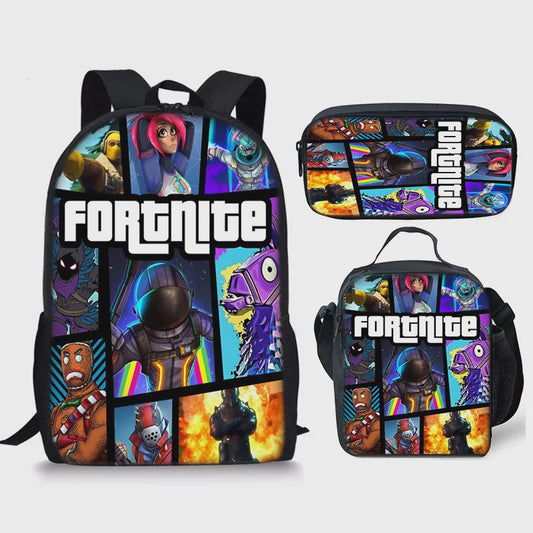 Fortnite Schooltas Set: Rugzak, Pennenhouder & Lunchtas voor Kinderen