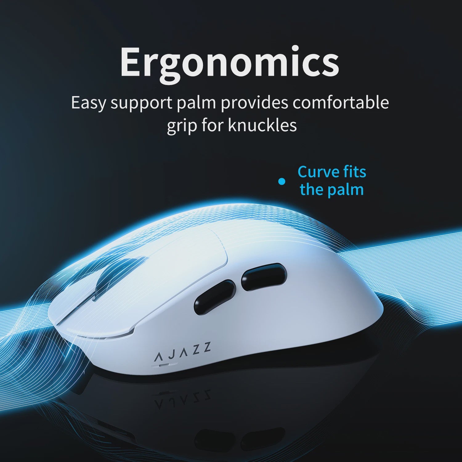 AJAZZ AJ179 V2 MAX Ergonomische Draadloze Gaming Muis (PAW3311, 1K Polling Rate, 56g)