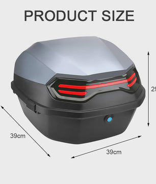 Motor Scooter Topkoffer - Grote Waterdichte Opbergbox met Slot