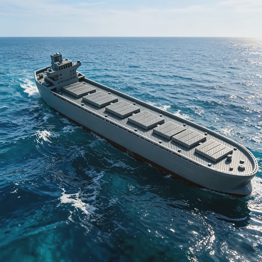 Gedetailleerd Miniatuur Vrachtschip Model - Container Cargo Ship voor Diorama, Wargaming & Maritieme Decoratie