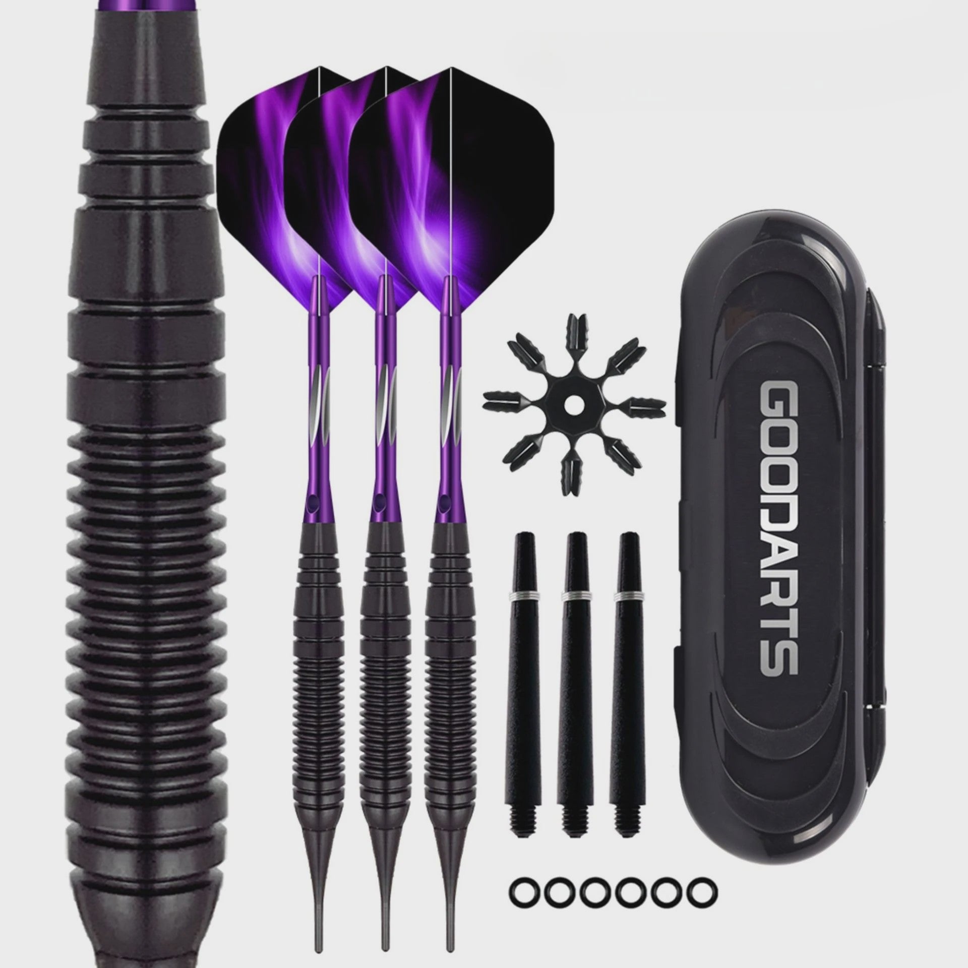 Professionele 20g Soft Tip Darts Set met Aluminium Shaft en Opbergdoos