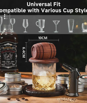 Whiskey Smoker Kit met 6 Houtspaanders - Cocktails & Old Fashioned Infuser