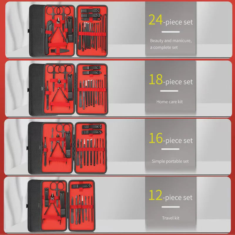 Professionele Manicure & Pedicure Set - 25 Delig - Roestvrij Staal