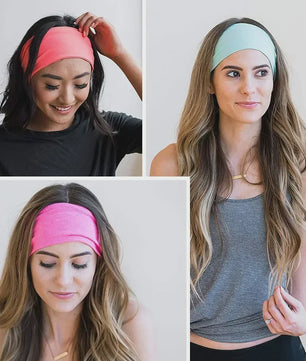 Dames Haarband Twist Katoen - Sportieve Turban Hoofdband met Knoop