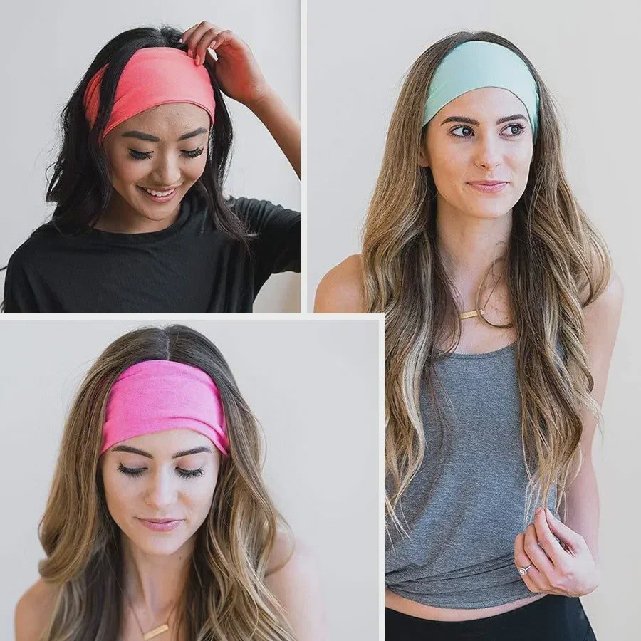 Dames Haarband Twist Katoen - Sportieve Turban Hoofdband met Knoop