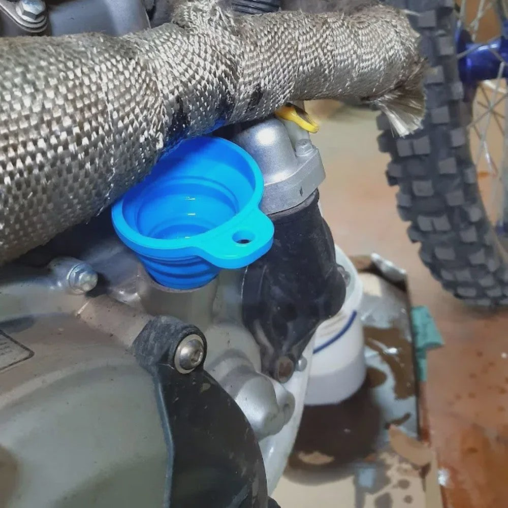 Universele Silicone Opvouwbare Trechter voor Auto Olie en Vloeistof Verversen