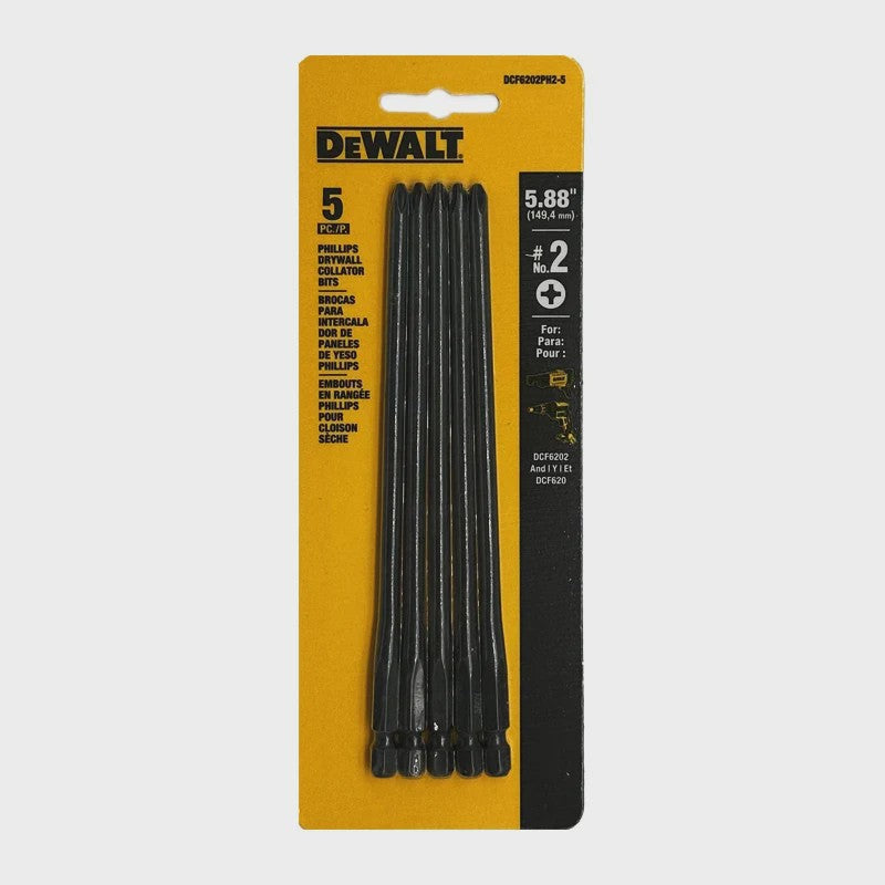 DEWALT DCF6202PH2-5 Set van 5 Stuks PH2 Drywall Collator Bits - 5.88 Inch