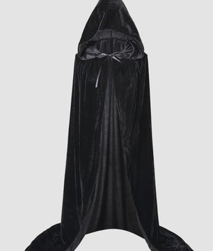 Luxe Fluwelen Cape met Capuchon - Middeleeuws, Heks, Vampier, Halloween & Cosplay Kostuum