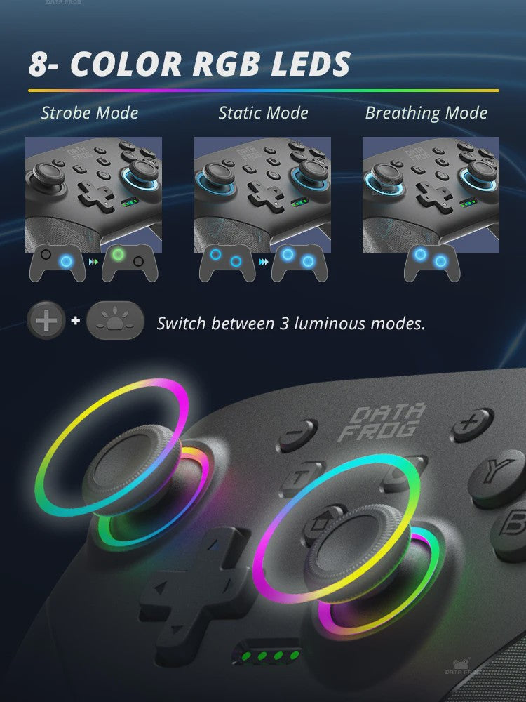Draadloze Pro Controller met Programmeerbare Functies voor Switch & PC