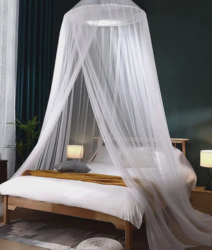 Elegante Hangende Klamboe Dome - Polyester Mesh voor Bed & Decoratie