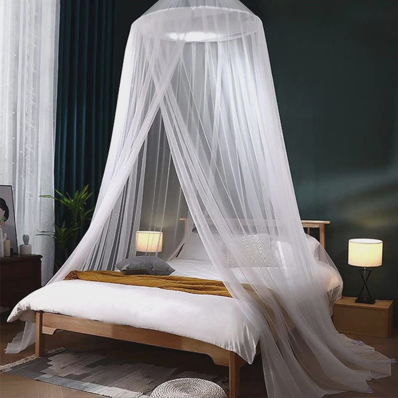 Elegante Hangende Klamboe Dome - Polyester Mesh voor Bed & Decoratie