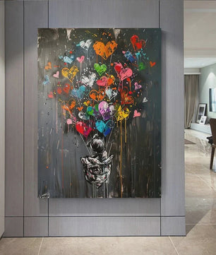 Moderne Urban Graffiti Canvas Art: Pop Art Poster voor Kantoor & Woonkamer