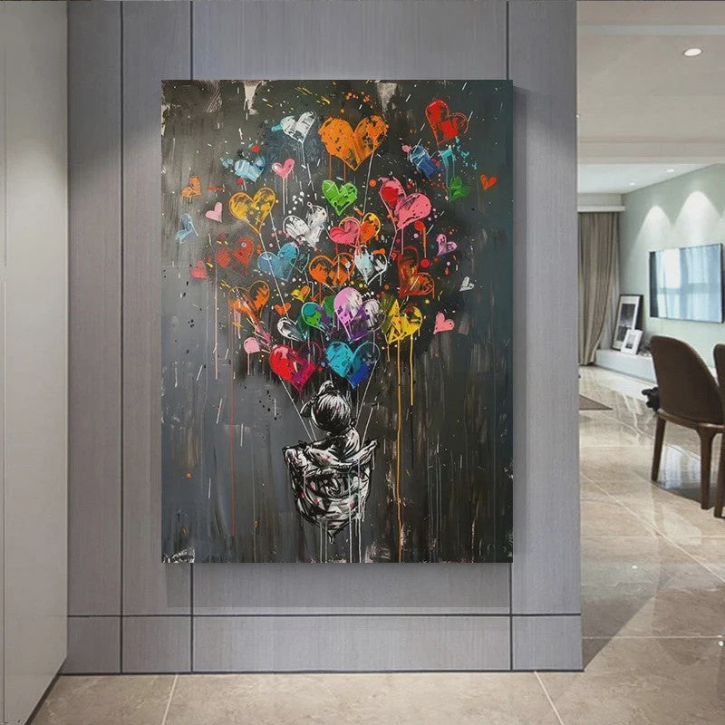 Moderne Urban Graffiti Canvas Art: Pop Art Poster voor Kantoor & Woonkamer