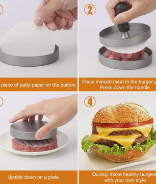 Aluminium Burgerpers voor Perfecte Hamburgers - Ideaal voor BBQ & Keuken