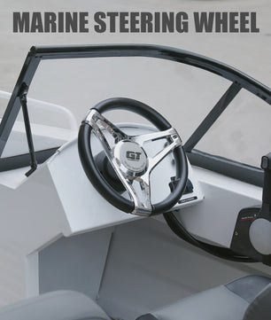 GT Marine Stuurwiel voor Buitenboordmotor - Polyamide & Chroom